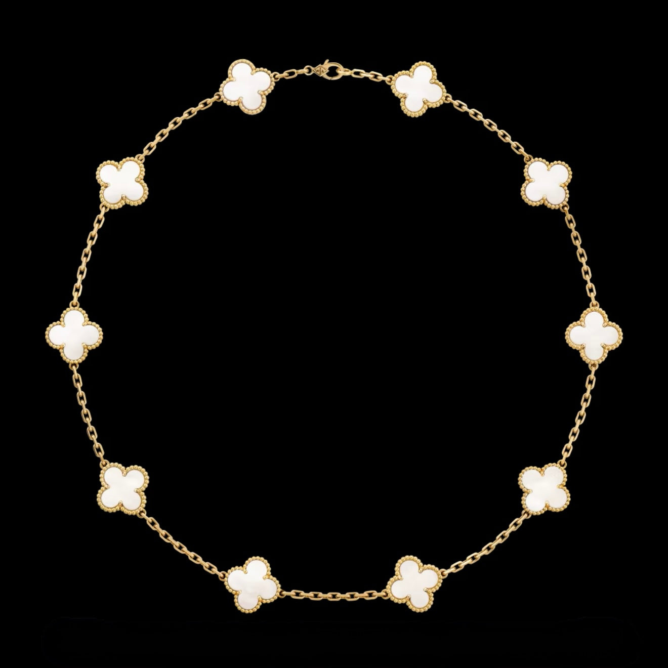 Collar Trébol Nacar