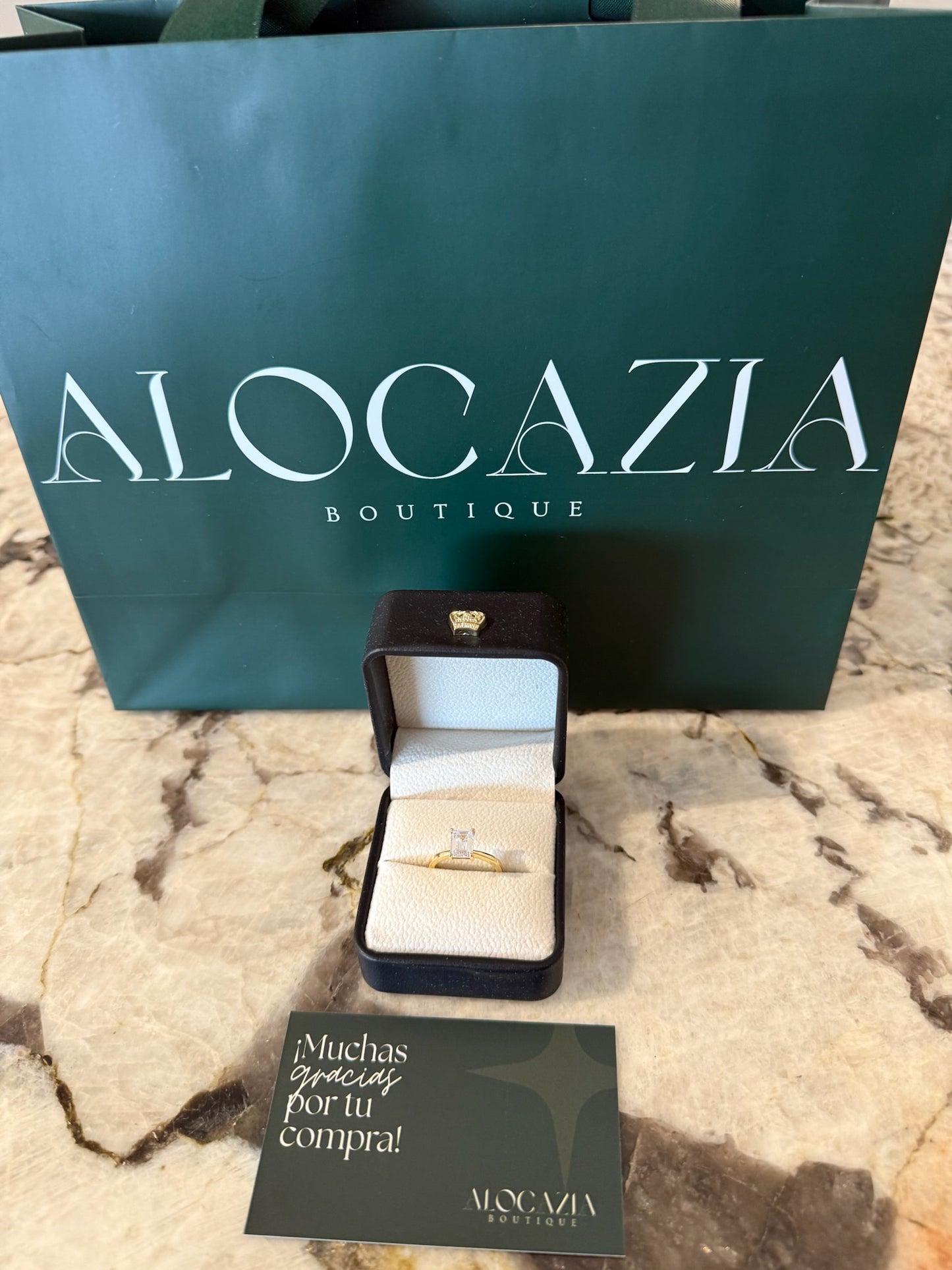 Anillo de promesa Cuadrado