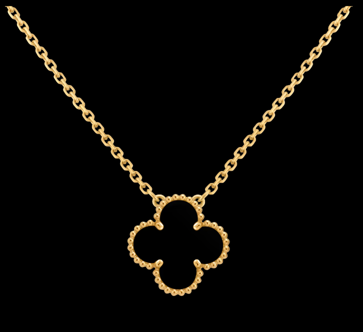 Collar Trébol Negro