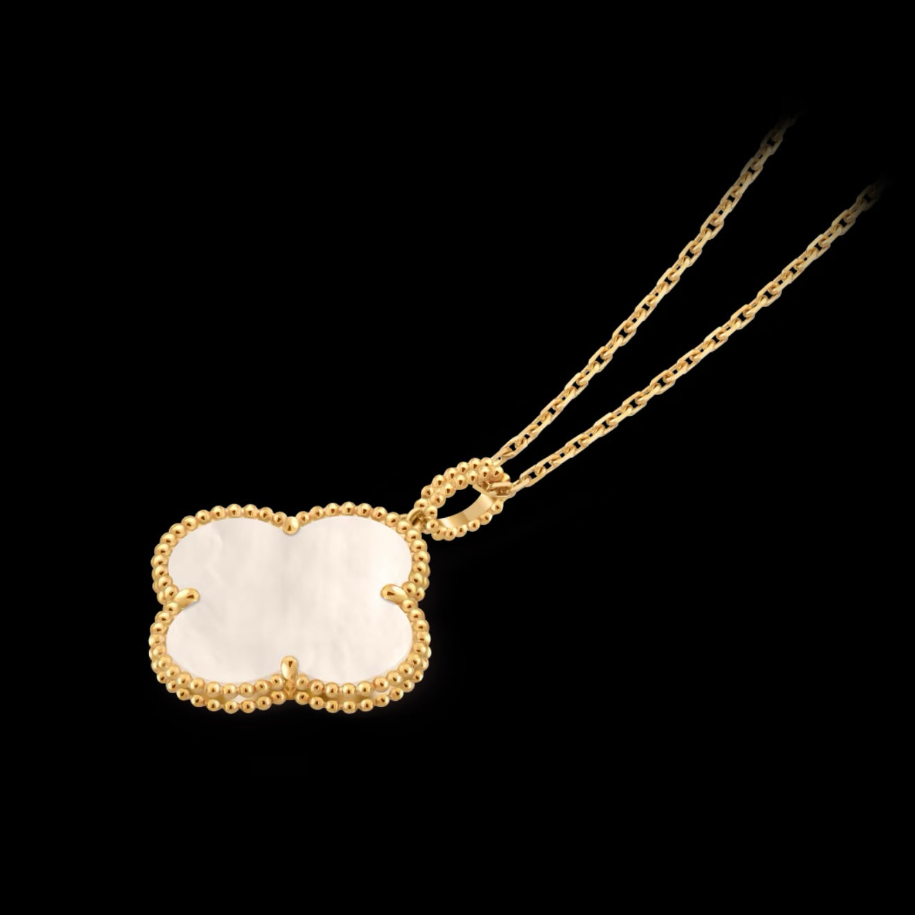 Collar Trébol Nacar