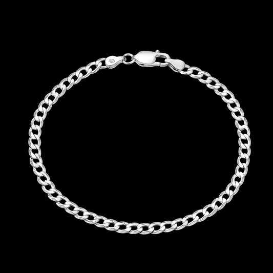 Pulsera estilo Cubano en Plata 925