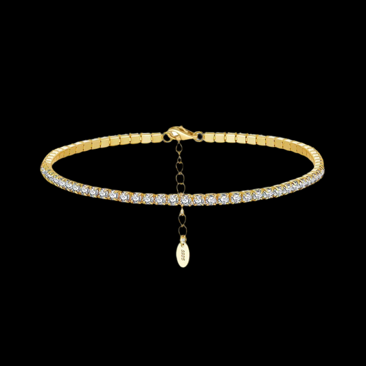 Pulsera Tennis Dorada