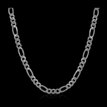 Cadena estilo Cartier Plata 925 enchape Oro blanco 18k
