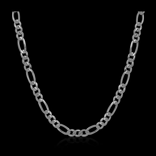 Cadena estilo Cartier Plata 925 enchape Oro blanco 18k