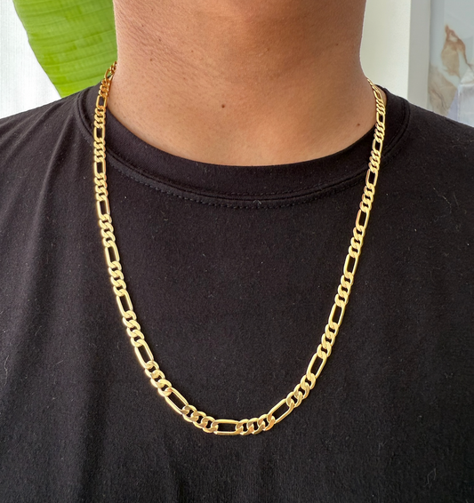 Cadena estilo Cartier Plata 925 enchape Oro amarillo 18k